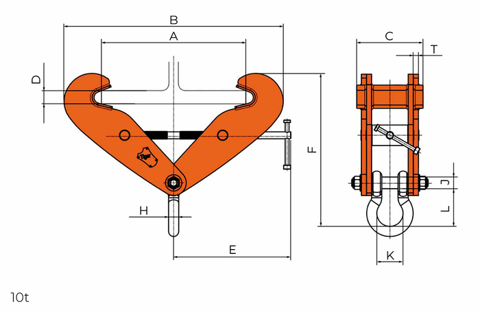 BCF Abmessungen 10t